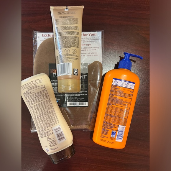 NEW Hawaiian Tropic Banana Boat Sunscreen Jergens Sunless Tanning Lotion & Mitt - Picture 2 of 8